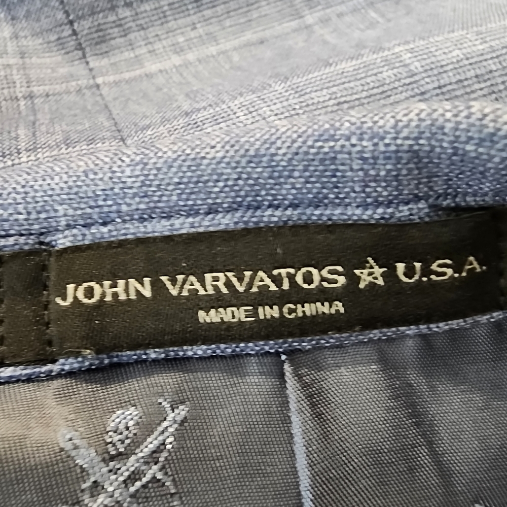 John Varvatos Bleecker Tonal Plaid Slim Fit Suit Jacket Size 38R - Picture 4 of 7